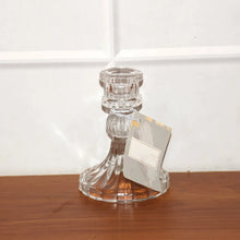 Elegant Crystal Glass Candle Holder Stand (1 Pc) - justgrabit.in | Just Grab It