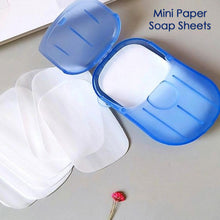 Travel Paper Soap Sheet with Mini Box (20 Sheets in a Pack Approx / Mix Color) - justgrabit.in | Just Grab It