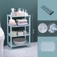 4 Layer Multifunctional Storage Shelf Organizer Narrow Storage Rack for Kitchen or Bathroom - justgrabit.in | Just Grab It