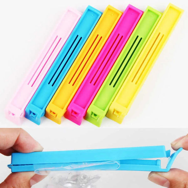 100 Pc Food Sealing Clip used in all kinds of household and official kitchen places for sealing and covering packed food stuff and items. - Justgrabit Inc.
