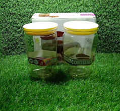 Air Tight Kitchen Storage Container (Approx - 1100Ml, Set of 2pcs) - justgrabit.in | Just Grab It