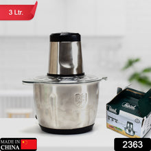 Stainless Steel Electric Meat Grinders with Bowl Heavy (3L) - justgrabit.in | Just Grab It