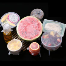Silicone Stretch Lids, Microwave & Freezer Safe Food Covers (6 Pcs Set /95 Gm ) - Justgrabit Inc.