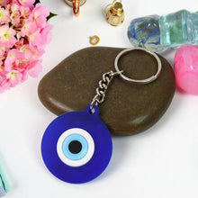 Evil Eye Rubber / Silicone Keychain (1 Pc / Blue Color) - justgrabit.in | Just Grab It