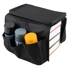 Sofa Arm Rest Hanging Storage Bag, Storage Bag for Sofa Ideal for Sorting Magazines Books (Black) - justgrabit.in | Just Grab It