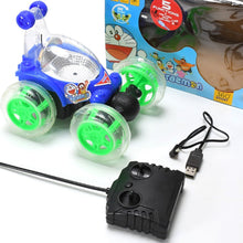 Rechargeable 360° Stunt Remote Control Car with 3D Lights & Music for Kids - justgrabit.in | Just Grab It