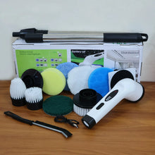 9 - in - 1 Electric Spin Scrubber - (1 Set) - justgrabit.in | Just Grab It