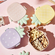 Kids Lunch Box Cute Pineapple Shaped Bento Box with Fork Spoon Snack Container Microwave Portable Office Lunch Box (1 Pc / With Spoon & Fork) - Justgrabit Inc.