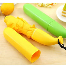 Stylish Banana Shaped Mini Foldable Umbrella - justgrabit.in | Just Grab It