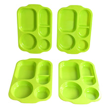 Unbreakable Plastic Food Plates / Biodegradable 5 Compartment Square Plate for Food - justgrabit.in | Just Grab It