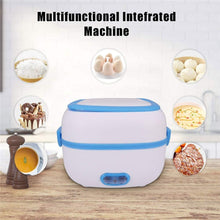 Electric Lunch Box Portable Food Warmer Food Heating Lunch Box Removable Food - Grade Stainless Steel Compartments, 220V 200W, for Car, Truck, office  - Justgrabit Inc.