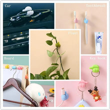 Thumb Cable Clips, Multi - Color Cord Organizer for Home, Office, Car (10 Pc Set) - Justgrabit Inc.