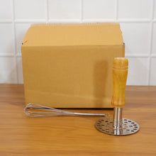 Manual Stainless Steel Whisk and Pav Bhaji Potato Masher Combo Set (2 Pc Set) - justgrabit.in | Just Grab It