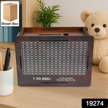 Wooden Money / Piggy Bank, Money Box (1 Pc / Pen Not Included) - Justgrabit Inc.