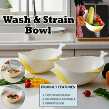Plastic Rice Pulses Fruits Vegetable Noodles Pasta Washing Bowl and Strainer (2 Pc) - justgrabit.in | Just Grab It
