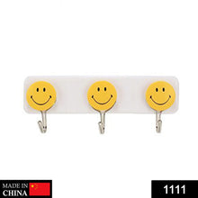 Self Adhesive Smiley Face Wall Hooks (Pack of 3) - Justgrabit Inc.