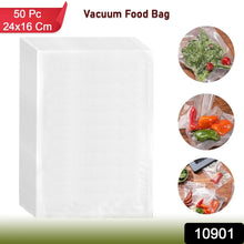 Heavy - Duty Vacuum Sealer Food Bags (24×16 cm, Pack of 50) - justgrabit.in | Just Grab It