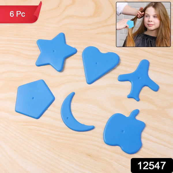 Haircut Design Stencil Set – 6 - in - 1 Safe Hair Trimmer Molds - justgrabit.in | Just Grab It