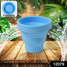 Round Silicone Foldable Glass, Foldable Travel Mug Without Lid (1 Pc) - justgrabit.in | Just Grab It