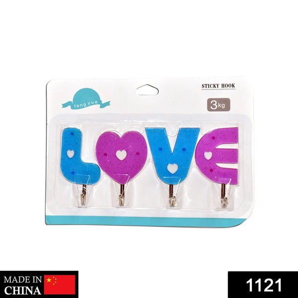 Love Shape Self Adhesive Hooks - Justgrabit Inc.