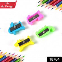 Plastic Small Cute Pencil Sharpener (1 Pc / Mix Design & Color) - justgrabit.in | Just Grab It
