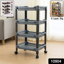 Apex 4 - Layer Big Multipurpose Plastic Storage Rack - justgrabit.in | Just Grab It
