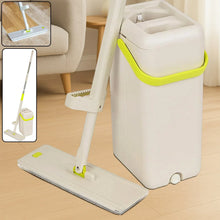 Floor Mop and Bucket Set, Flat Mop for Cleaning with Wringer, Self Clean Damp Mop and Bucket for Hardwood, Laminate, 2 in 1 Hands Free Mop with Washable Microfiber Pad for Wet & Dry Use - Justgrabit Inc.