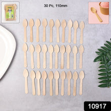 110mm Wooden Tea Spoon – 30 Pcs Pack - justgrabit.in | Just Grab It