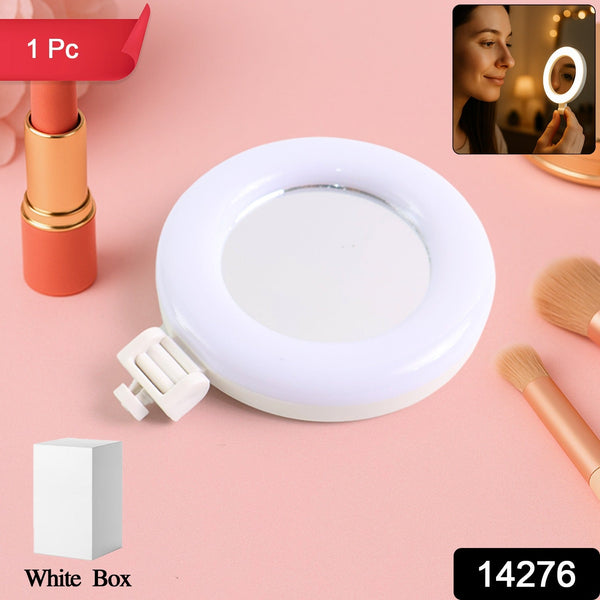 Rechargeable LED Selfie Ring Light for Mobile and Makeup Use (1 Pc) - justgrabit.in | Just Grab It