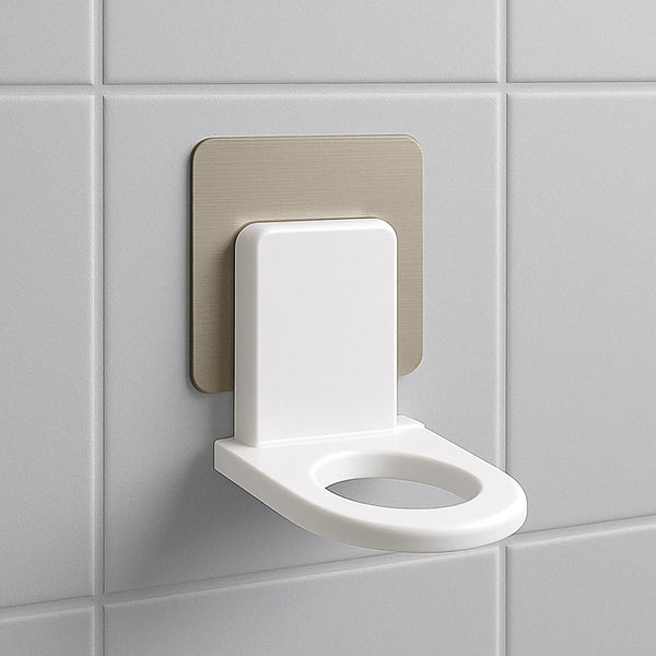 Wall - Mounted Adhesive Hook for Shampoo & Soap, Strong Hold (1pc) - justgrabit.in | Just Grab It