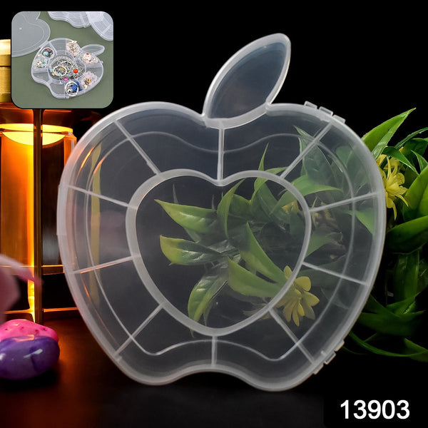 Plastic Apple Shape Jewellery Storage Box (1 Pc) - justgrabit.in | Just Grab It