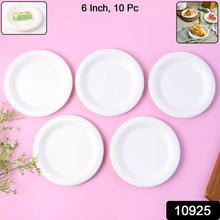 Freshee 6 Inch Round Compostable Bagasse Plate (10 Pcs Pack) - justgrabit.in | Just Grab It