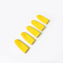 Finger Caps, Silicone Finger Protectors Sleeves (Finger Cots / 5 Pcs Set / yellow) - justgrabit.in | Just Grab It