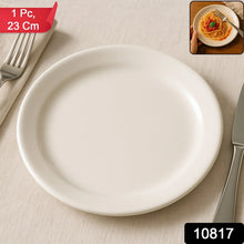 Plastic Round Dinner / Serving Plate – 23 cm (1 Pc) - justgrabit.in | Just Grab It