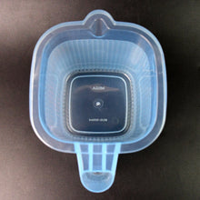 Plastic Square Transparent Bath Water Mug (1 Pc / 1000 ML / Mix Color) - justgrabit.in | Just Grab It
