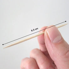 Wood Double Sided Toothpicks with Clear Plastic Storage Box - Justgrabit Inc.