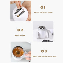 Stirring Coffee Mug | Magnetic Stirring Coffee Cup | Stainless Steel Mug for Milk | Travel Mixing Cup | Self Stirring Coffee Mug, Suitable for Coffee / Milk / Hot Chocolat | Battery Operated ( Battery Not Included) - Justgrabit Inc.
