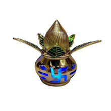 Gold Plated Eco - Friendly LED Kalash for Pooja Mandir, Ganesh (1 Pc / Multicolor LED) - justgrabit.in | Just Grab It