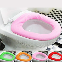 Bathroom Soft Thicker Warmer Stretchable Washable Cloth Toilet Seat Cover (1pc) - Justgrabit Inc.
