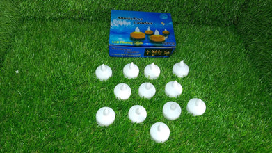 Set of 12 Flameless Floating Candles Battery Operated Tea Lights Tealight Candle - Decorative, Wedding, Diwali - Justgrabit Inc.