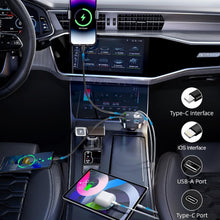 4 - in - 1 Super Fast Car Charger with Dual Built - In Cables, Dual USB Ports, - justgrabit.in | Just Grab It