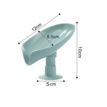 Self Draining Soap Holder for Bathroom Leaf Shape Soap Tray - Justgrabit Inc.