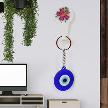 Evil Eye Rubber / Silicone Keychain (1 Pc / Blue Color) - justgrabit.in | Just Grab It