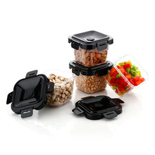 Plastic Food Storage Containers with Lid (4 Pcs Set / 500 ML) - justgrabit.in | Just Grab It