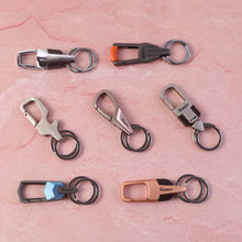 Premium Heavy - Duty Metal Keychain with Carabiner Clip (1 Pc / Assorted Design) - justgrabit.in | Just Grab It