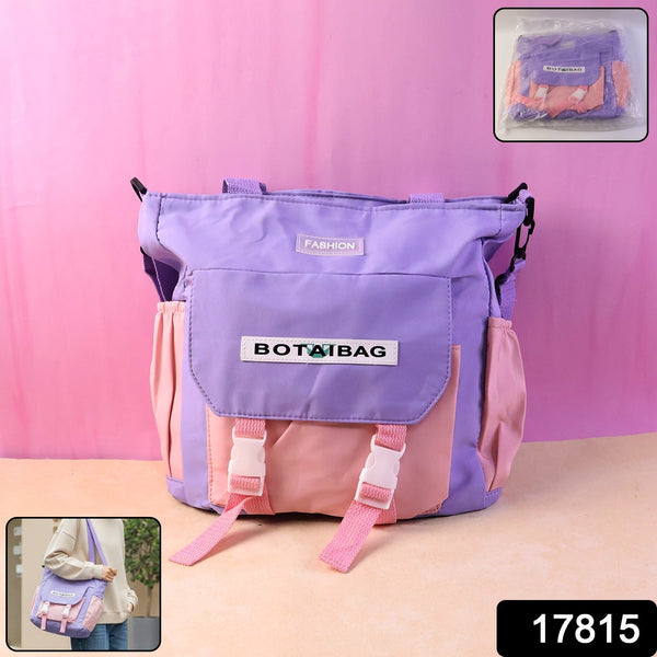 Trendy Multi - Pocket Shoulder Tote Sling Bag (1 Pc) - justgrabit.in | Just Grab It