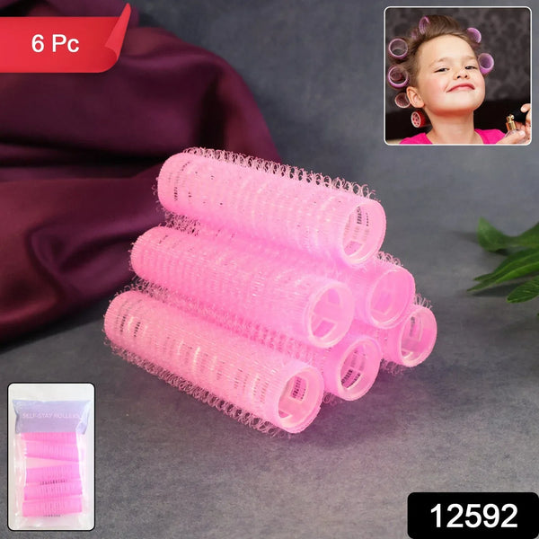 Premium Self - Grip Hair Rollers (6 Pc / Set ) - justgrabit.in | Just Grab It