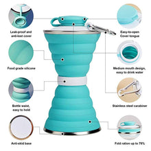 Silicone Collapsible Water Bottle for Camping & Sports (BPA Free, Leak Proof) - justgrabit.in | Just Grab It