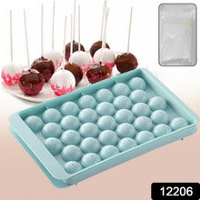 Plastic Round Reusable Ice Cube Ice Ball Mold / Lolli Candy Maker 33 Moulds (16.5×10 Cm / 1 Pc) - justgrabit.in | Just Grab It