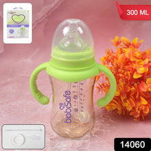 Plastic Baby Feeding Bottle with Handles, Cleaning brush & Straw (300 ML / 1 Pc) - justgrabit.in | Just Grab It